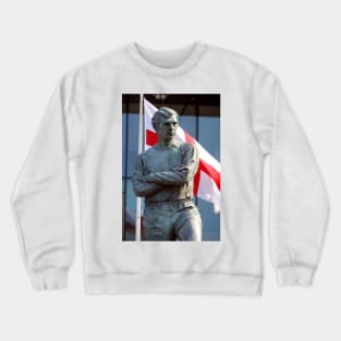 Bobby Moore Statue England Flag Wembley Stadium Crewneck Sweatshirt